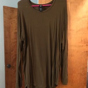 Olive long sleeve tee